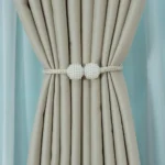 Draperie de Textura Groasa 80% Blackout Crem - imagine 5