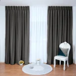 Draperie de Textura Groasa 90% Blackout Maro