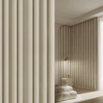 Draperie de Textura Groasa 80% Blackout Crem - imagine 3