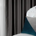 Draperie de Textura Groasa 90% Blackout Maro - imagine 5