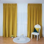 Draperie de Textura Groasa 90% Blackout Galben