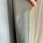 Draperie de Catifea Texturata Tokyo Blackout 80% Bej - imagine 3