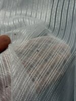 Perdea Striată cu Paiete Aurii Cristalia L5m/H2.50m cu Rejansa de 8 cm - imagine 5