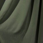 Draperie din Velur Raiat  Sonil Blackout 85% Verde Kaki - imagine 4