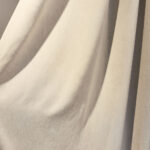 Draperie din Velur Raiat  Sonil Blackout 85% Crem - imagine 3