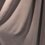 Draperie din Velur Raiat  Sonil Blackout 85% Maro Inchis - imagine 3