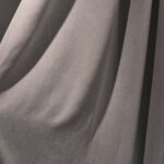 Draperie din Velur Raiat  Sonil Blackout 85% Gri Pamantiu - imagine 3