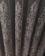 Perdea Aura din Bambus cu Broderie Albă 48109 L4.10m/H2.55m cu Rejansa Wave - imagine 7