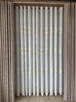 Perdea din In cu  Broderie  Eleganta Crem/Auriu 12626 - imagine 4