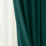 Draperie de Textura Groasa Yemen 80% Blackout Turcoaz Deschis - imagine 2