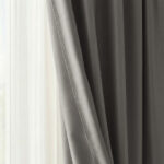 Draperie de Textura Groasa Yemen 80% Blackout Verde Cenusiu - imagine 2