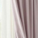 Draperie de Textura Groasa Yemen 80% Blackout Roz Pudra - imagine 2