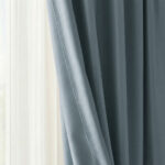 Draperie de Textura Groasa Yemen 80% Blackout Bleu - imagine 2