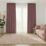 Draperie de Textura Groasa Yemen 80% Blackout Roz/Lila