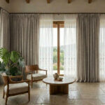 Draperie de Textura Groasa 90% Blackout Yildiz Grej