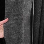 Draperie de Textura Groasa 90% Blackout Yildiz Gri Inchis - imagine 2
