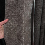 Draperie de Textura Groasa 90% Blackout Yildiz Gri Fumuriu - imagine 2