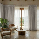 Draperie de Textura Groasa 90% Blackout Yildiz Gri-Maro