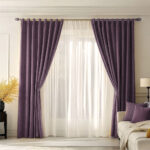 Draperie de Textura Groasa 90% Blackout Yildiz Roz Pudra