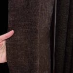 Draperie de Textura Groasa 90% Blackout Yildiz Maro Inchis - imagine 2