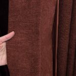 Draperie de Textura Groasa 90% Blackout Yildiz Caramiziu - imagine 3