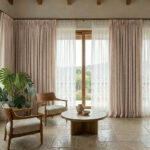 Draperie de Textura Groasa 90% Blackout Yildiz Bej -Capuccino