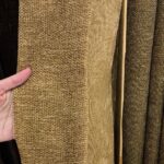 Draperie de Textura Groasa 90% Blackout Yildiz Galben Mustar - imagine 3