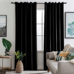 Draperie de Catifea Premium Blackout 100% Negru