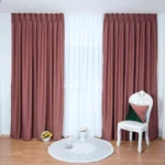 Draperie de Textura Groasa 90% Blackout Rose