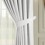Draperie Lucioasa  de Textura Groasa  Blackout 100% Alba - imagine 2