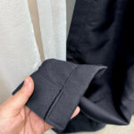 Draperie de Textura Groasa 90% Blackout Negru - imagine 3