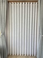 Perdea Albă cu Model În Dungi - imagine 2