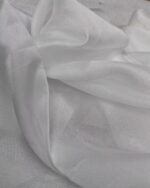 Perdea Delhi Voal Cu Textura Lucioasa Alb - imagine 2