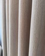 Draperie de Catifea Texturata Valencia Blackout 90% Bej Light - imagine 4