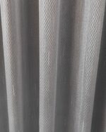 Perdea  Simpla Texturata Gri cu Dunga