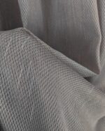 Perdea  Simpla Texturata Gri cu Dunga - imagine 4