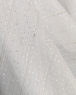 Perdea Idil  Simpla Texturata Crem cu Insertii Aurii - imagine 4