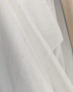 Perdea Idil  Simpla Texturata Crem cu Insertii Aurii - imagine 3