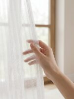 Perdea Albă cu Model În Dungi L5m/H2.50m cu Rejansa Wave - imagine 9