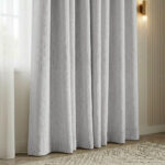 Draperie de Catifea Texturata Valencia Blackout 90% Gri Deschis - imagine 3