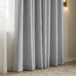 Draperie de Catifea Texturata Valencia Blackout 90% Gri - imagine 2