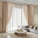 Draperie de Catifea Duo / Bej-Ivory