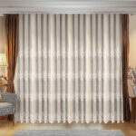 Perdea Carina cu Broderie Eleganta Crem/Auriu 12710