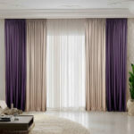 Draperie de Catifea Duo / Crem- Lila