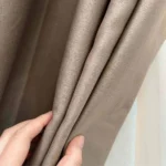 Draperie de Textura Groasa 90% Blackout Maro Deschıs - imagine 5
