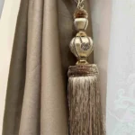 Draperie de Textura Groasa 90% Blackout Maro Deschıs - imagine 3