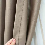 Draperie de Textura Groasa 90% Blackout Maro Deschıs - imagine 2