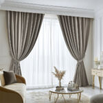 Draperie de Catifea Premium Blackout 100% Gri