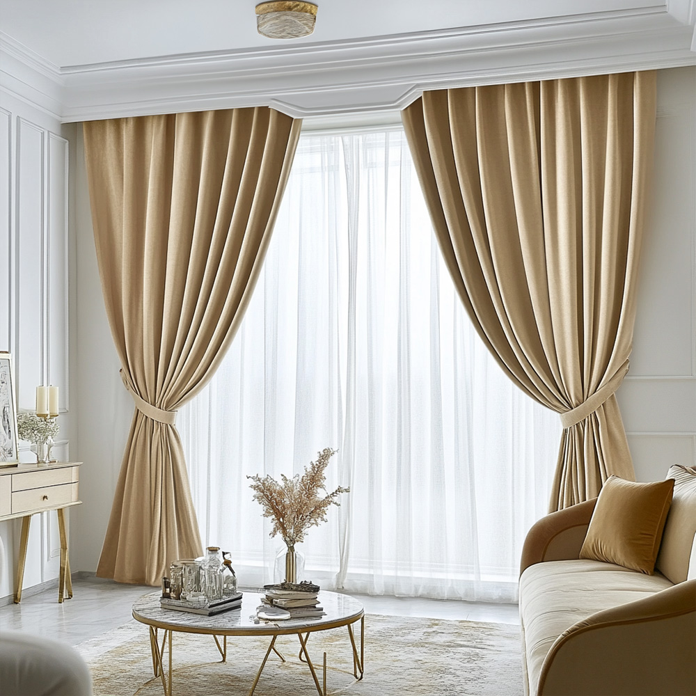 panama-112.jpg Draperie de Catifea Premium Blackout 100% Auriu - imagine 1