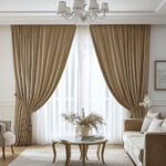 Draperie de Catifea Premium Blackout 100% Bej